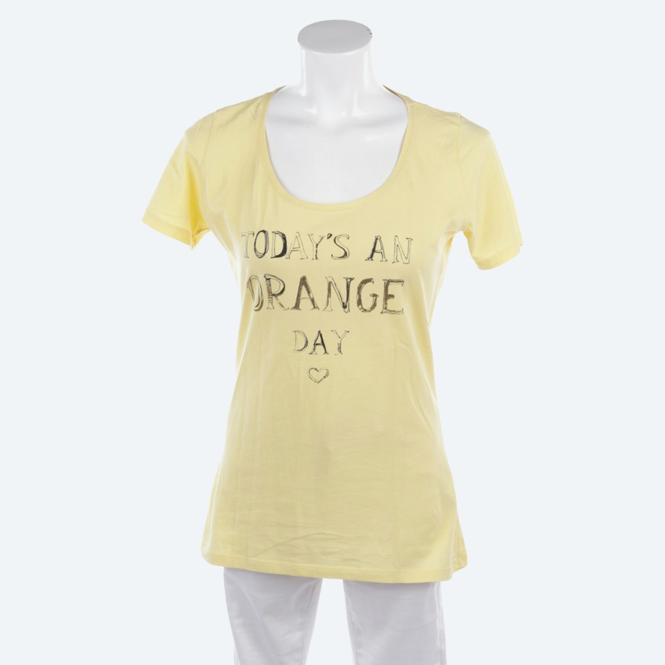 Image 1 of T-Shirt L Pastel yellow in color Yellow | Vite EnVogue