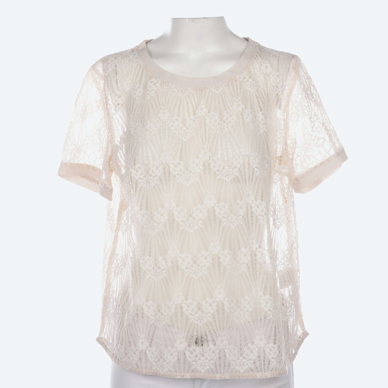 Image 1 of T-Shirt 36 Beige in color White | Vite EnVogue