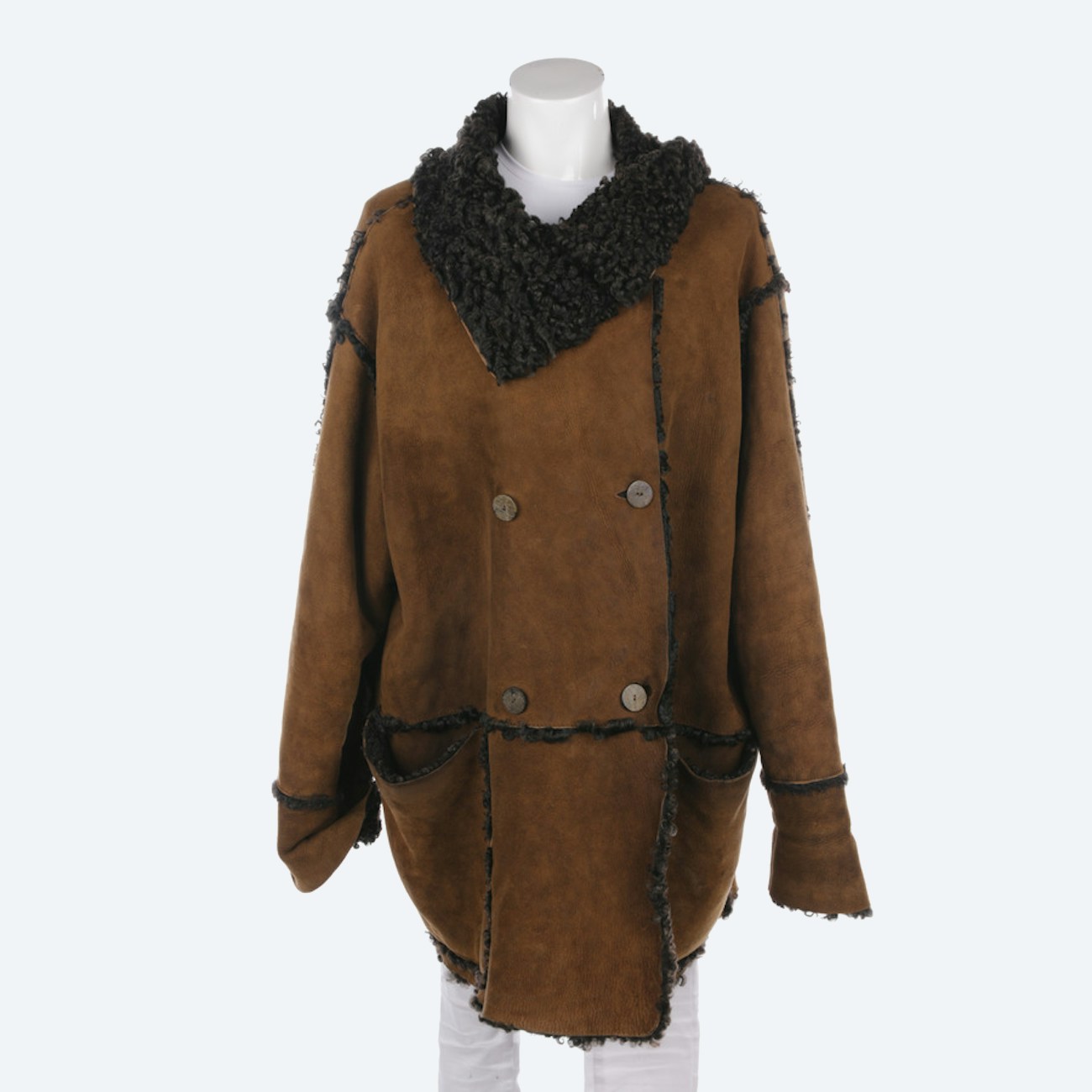 Image 1 of Sheepskin Coat 42 Brown in color Brown | Vite EnVogue