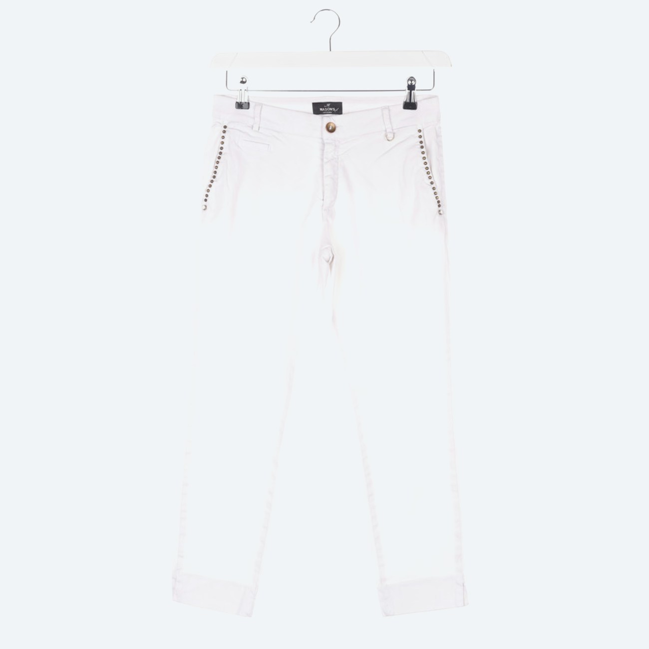 Image 1 of Trousers 38 White in color White | Vite EnVogue