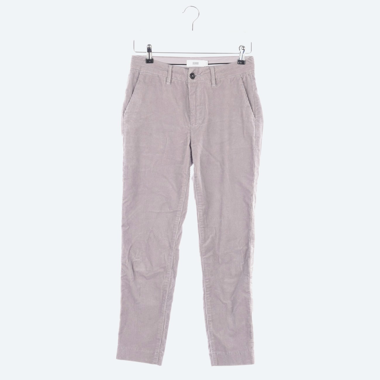 Image 1 of Corduroy Pants W23 Lightgray in color Gray | Vite EnVogue