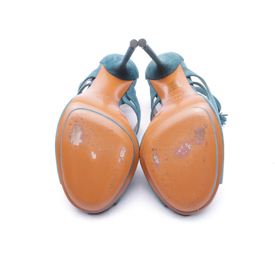 Image 4 of Heeled Sandals EUR 36.5 Petrol in color Green | Vite EnVogue