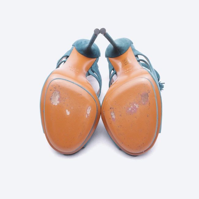 Image 4 of Heeled Sandals EUR 36.5 Petrol in color Green | Vite EnVogue