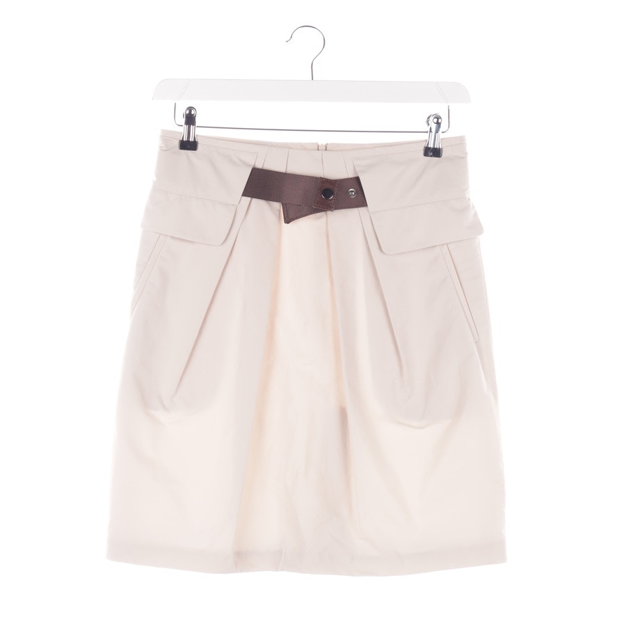 Image 1 of A-Line Skirt 34 Beige in color White | Vite EnVogue