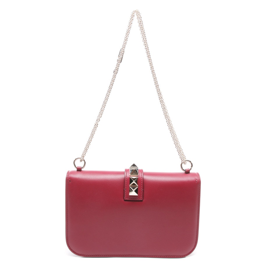 Image 2 of Rockstud Shoulder Bag Bordeaux in color Red | Vite EnVogue