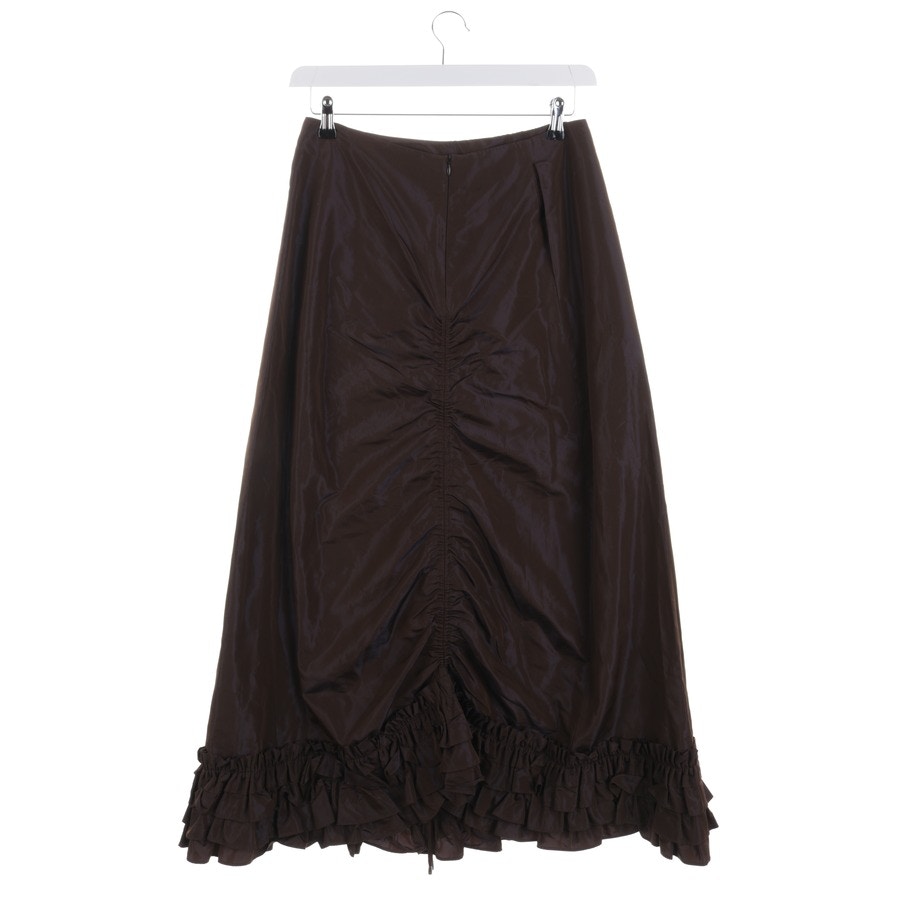 Image 2 of Skirt 40 Brown in color Brown | Vite EnVogue