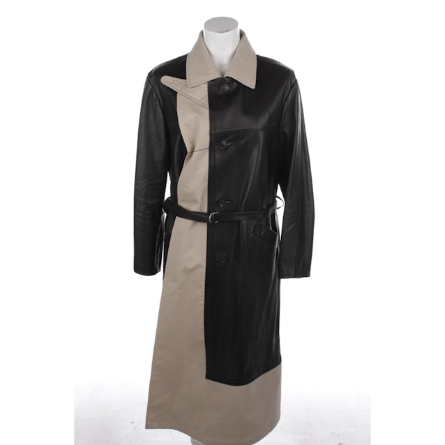 Image 1 of Leather Coat One Size Dark Brown | Vite EnVogue