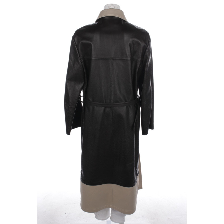 Image 2 of Leather Coat One Size Brown in color Brown | Vite EnVogue
