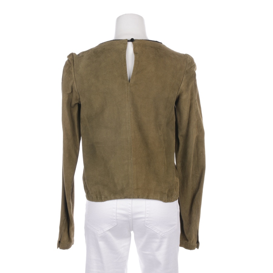 Image 2 of Leather Longsleeve XS Olive in color Green | Vite EnVogue