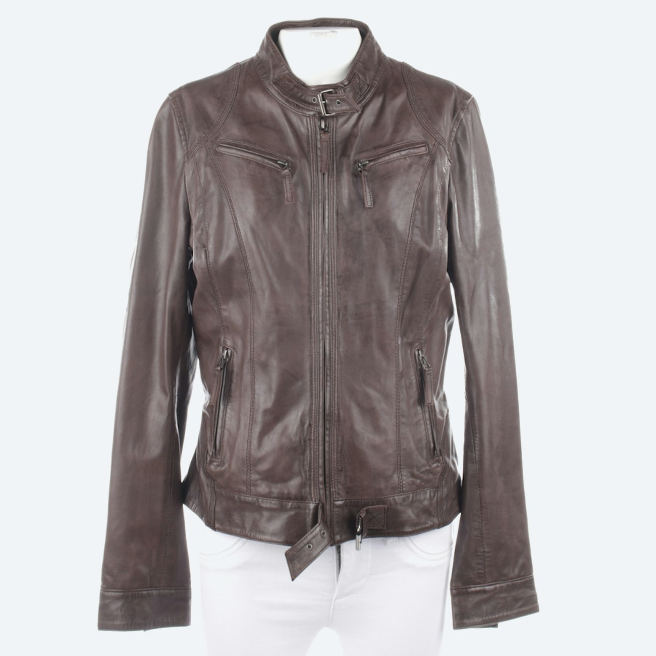 Image 1 of LeatherJackets L Brown in color Brown | Vite EnVogue