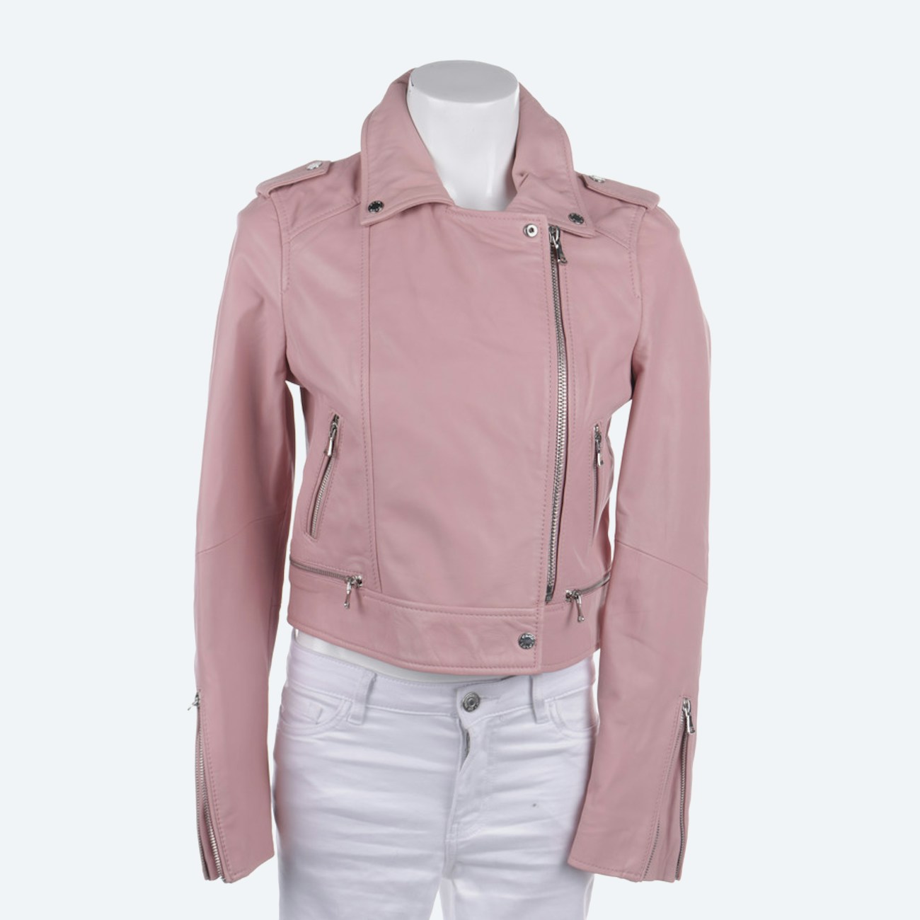 Image 1 of LeatherJackets L Pink in color Pink | Vite EnVogue