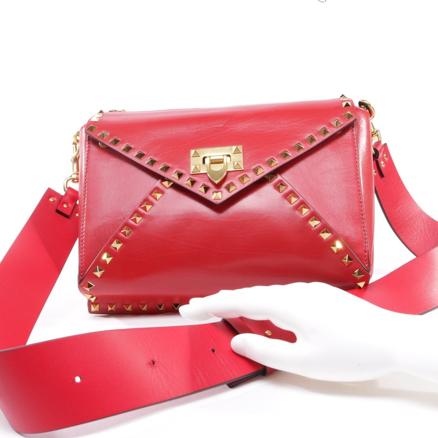 Image 5 of Rockstud Crossbody Bag Red in color Red | Vite EnVogue