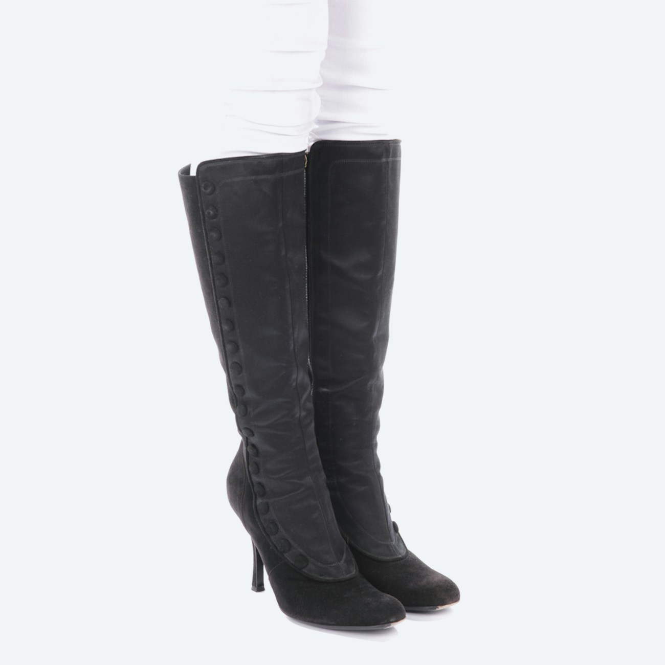 Image 1 of Calf High Boots EUR 38.5 Black in color Black | Vite EnVogue