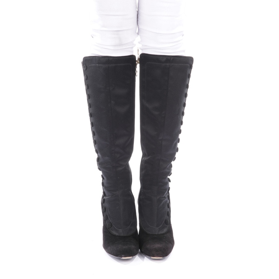 Image 2 of Calf High Boots EUR 38.5 Black in color Black | Vite EnVogue