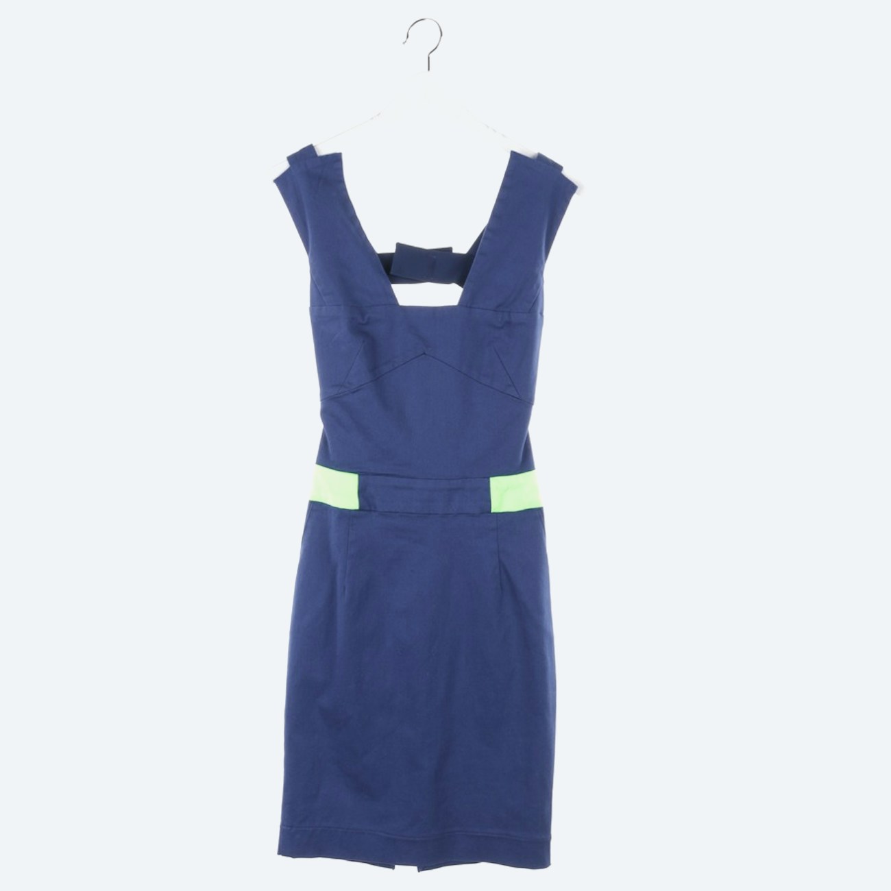 Image 1 of pinafore dress XS neon yellow in color neon | Vite EnVogue