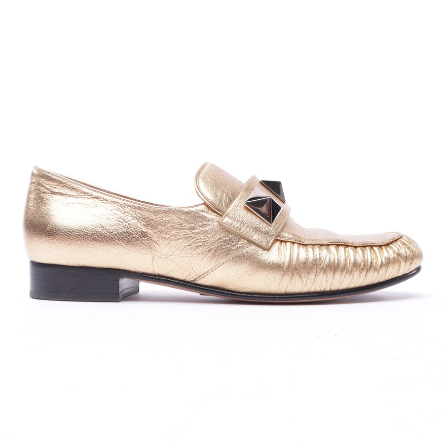 Image 1 of Rockstud Loafers EUR 36 Gold in color Metallic | Vite EnVogue