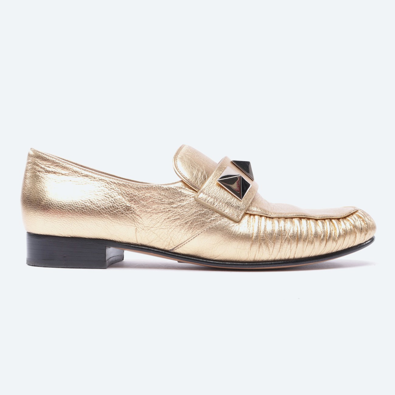 Image 1 of Rockstud Loafers EUR 36 Gold in color Metallic | Vite EnVogue