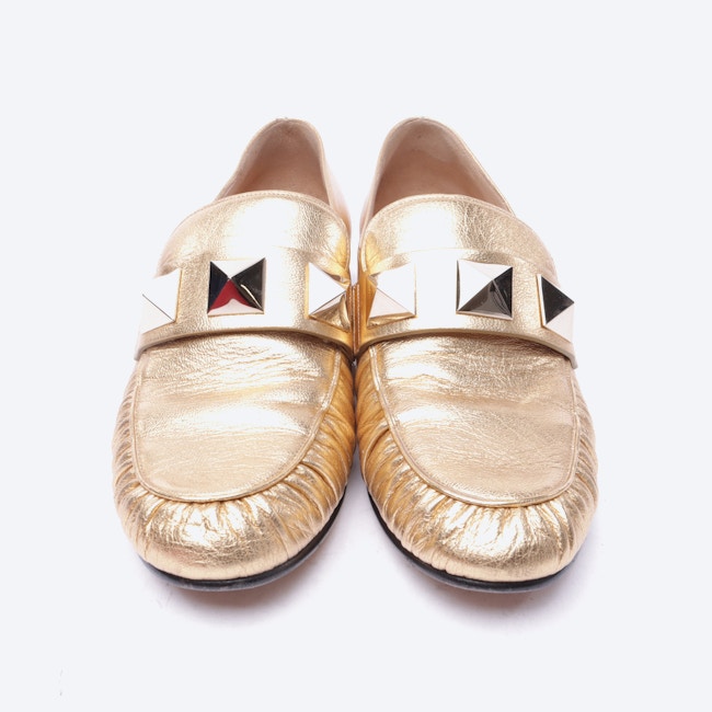 Image 2 of Rockstud Loafers EUR 36 Gold in color Metallic | Vite EnVogue