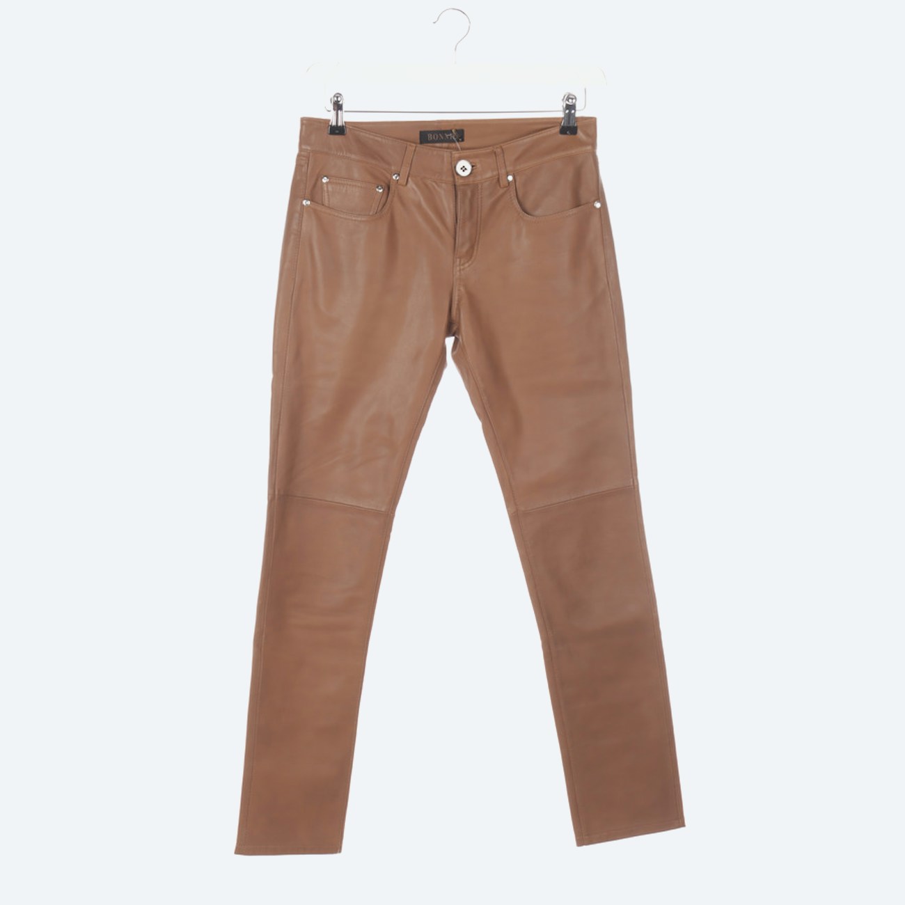 Image 1 of Leather Pants 38 Copper in color Brown | Vite EnVogue