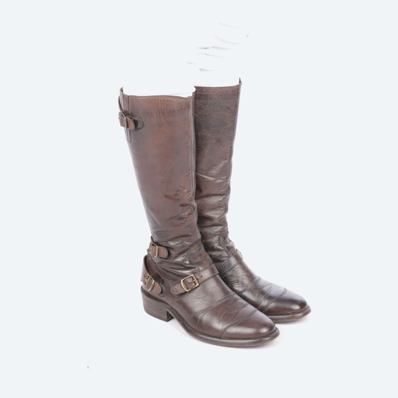Image 1 of Trialmaster Knee High Boots EUR 37 Brown in color Brown | Vite EnVogue