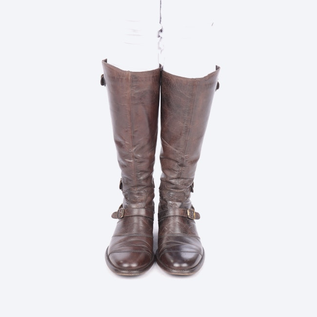 Image 2 of Trialmaster Knee High Boots EUR 37 Brown in color Brown | Vite EnVogue