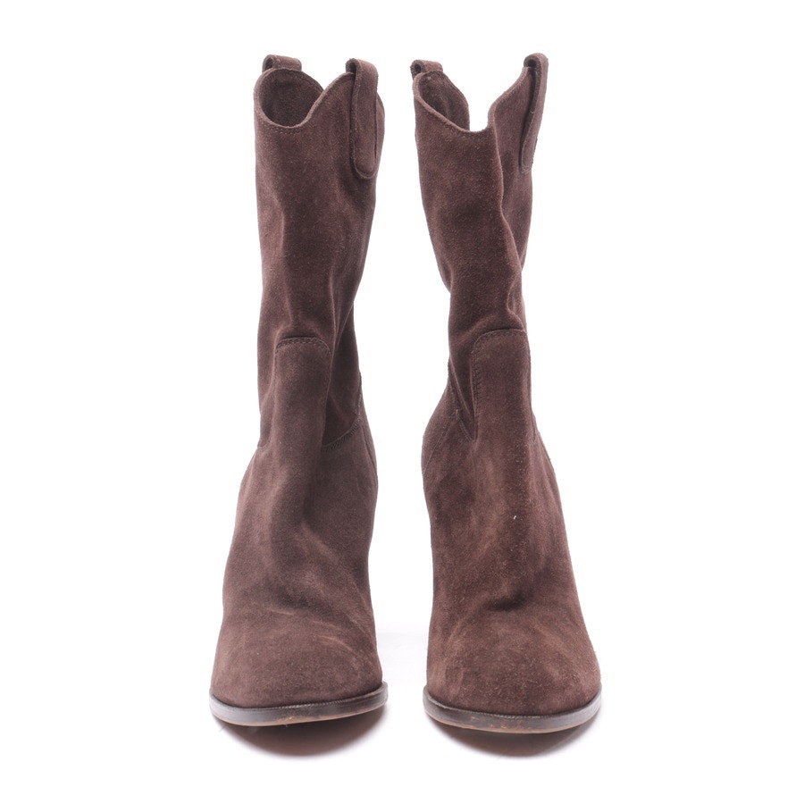 Image 2 of Calf High Boots EUR 37.5 Brown in color Brown | Vite EnVogue