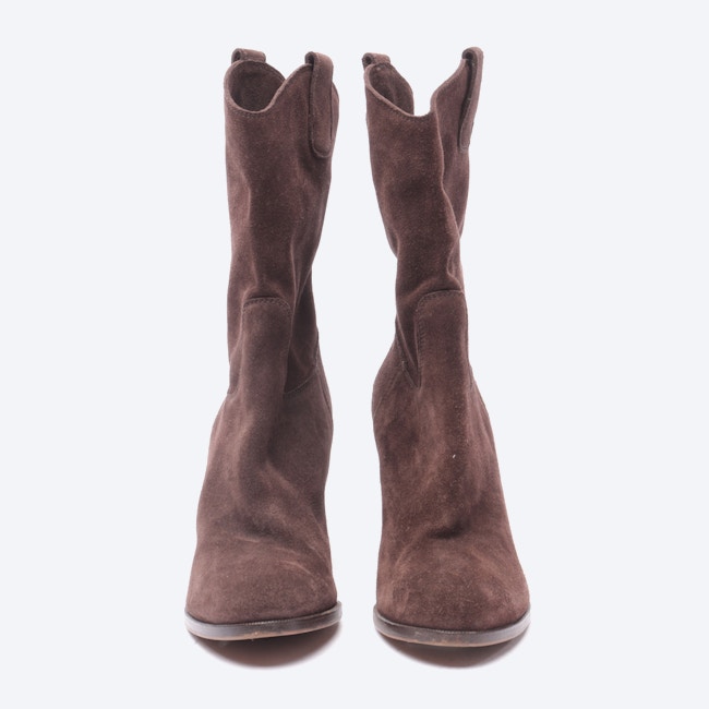 Image 2 of Calf High Boots EUR 37.5 Brown in color Brown | Vite EnVogue