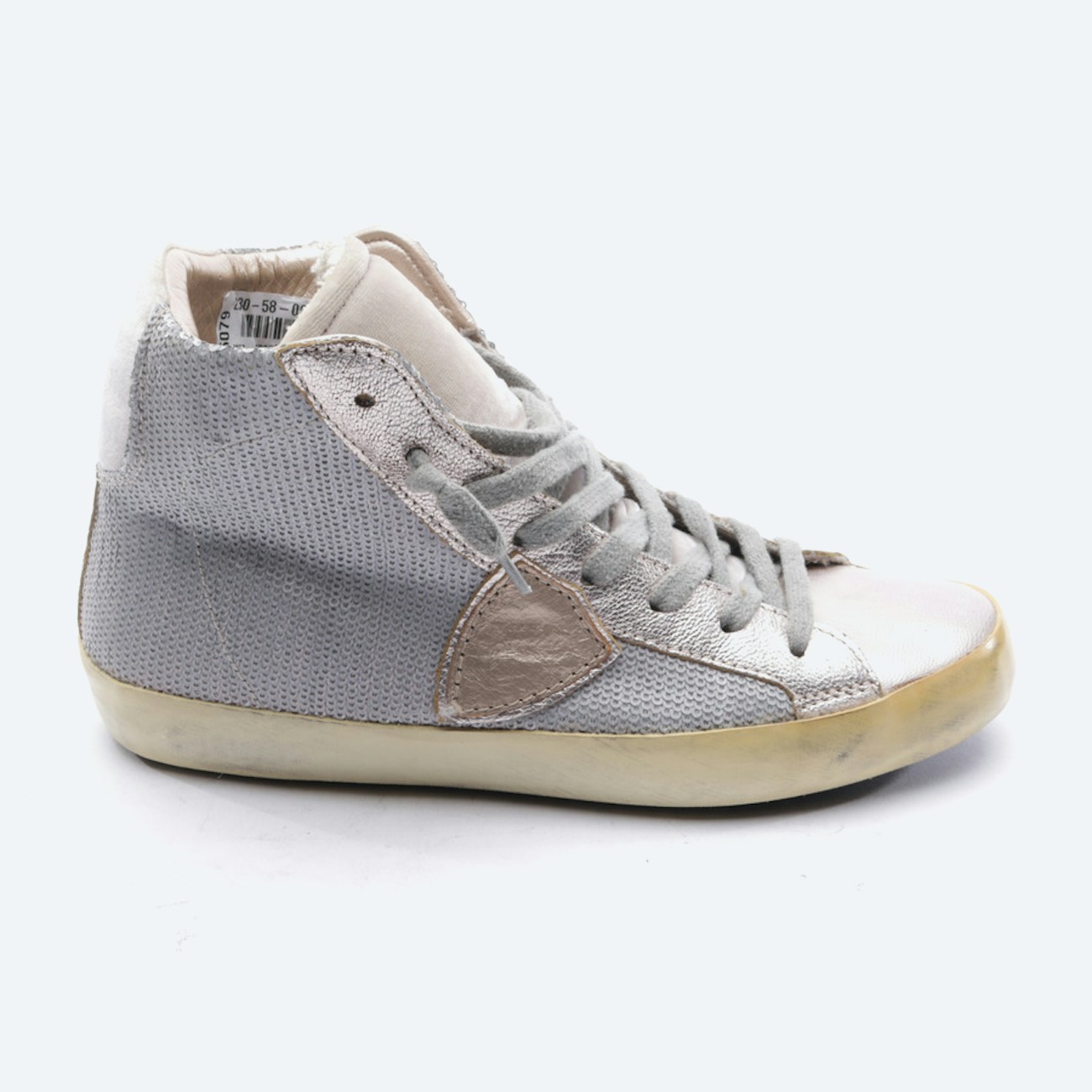 Image 1 of High-Top Sneakers EUR 36 Silver in color Metallic | Vite EnVogue