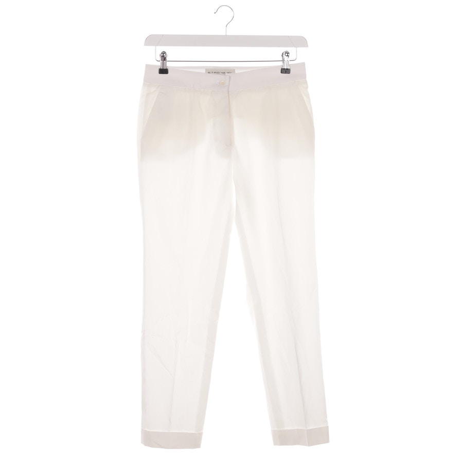 Image 1 of Trousers 42 Ivory in color White | Vite EnVogue