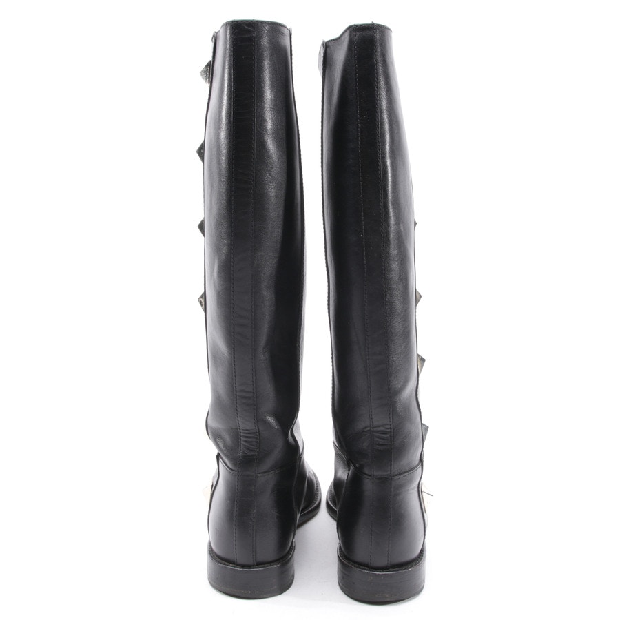 Image 3 of Rockstud Knee High Boots EUR 36 Black in color Black | Vite EnVogue