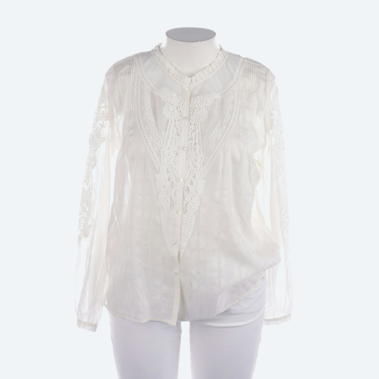 Image 1 of Shirt 2XL Cream in color White | Vite EnVogue