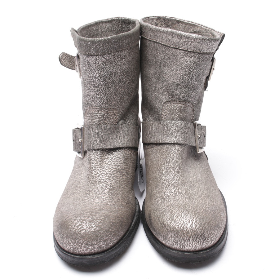Image 2 of Ankle Boots EUR 36.5 Silver in color Metallic | Vite EnVogue