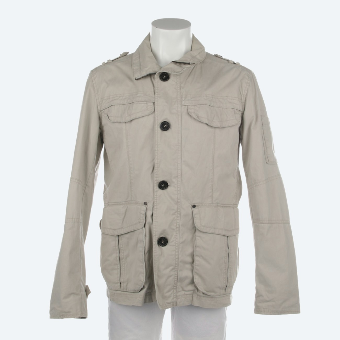 Image 1 of Between-seasons Jacket 50 Beige in color White | Vite EnVogue