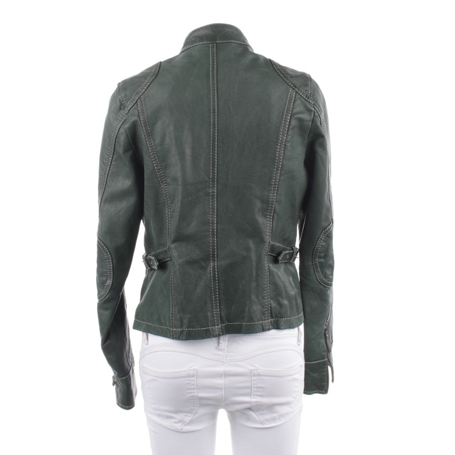 Image 2 of LeatherJacket S Green in color Green | Vite EnVogue