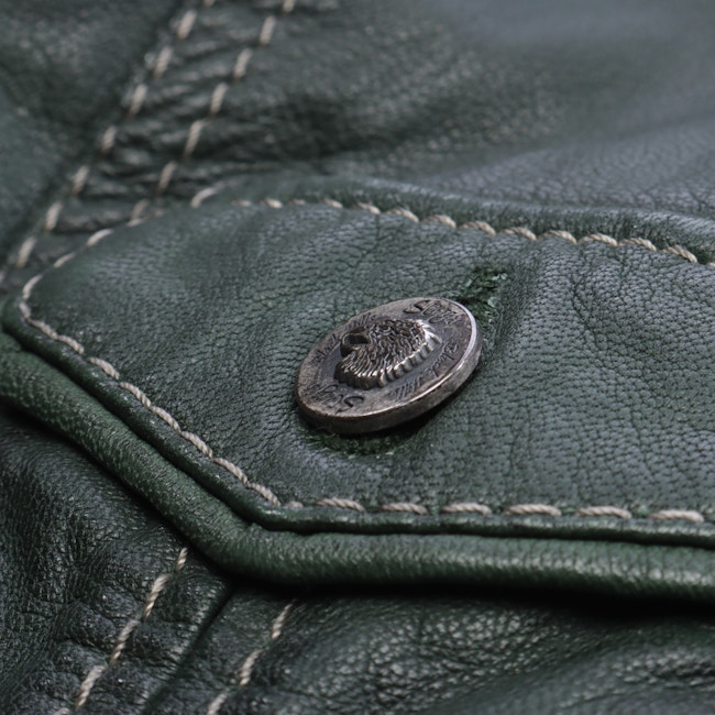 Image 4 of LeatherJacket S Green in color Green | Vite EnVogue