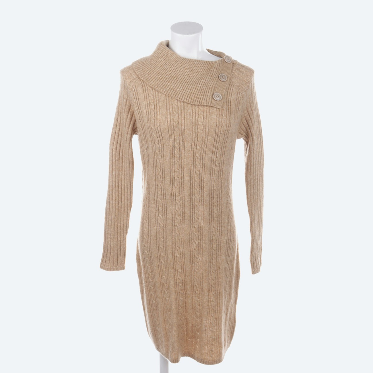 Image 1 of Knit Dress L Camel in color Brown | Vite EnVogue