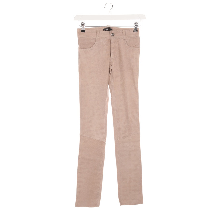 Image 1 of Leather Pants 32 Beige in color White | Vite EnVogue