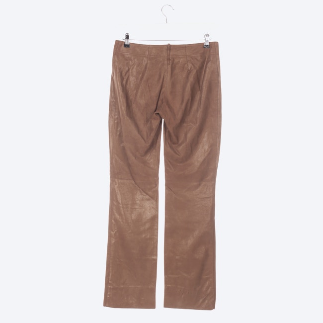 Image 2 of Leather Pants 38 Copper in color Metallic | Vite EnVogue