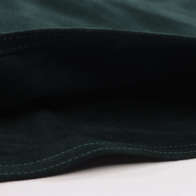 Image 3 of Leather Skirt L Dark Green in color Green | Vite EnVogue