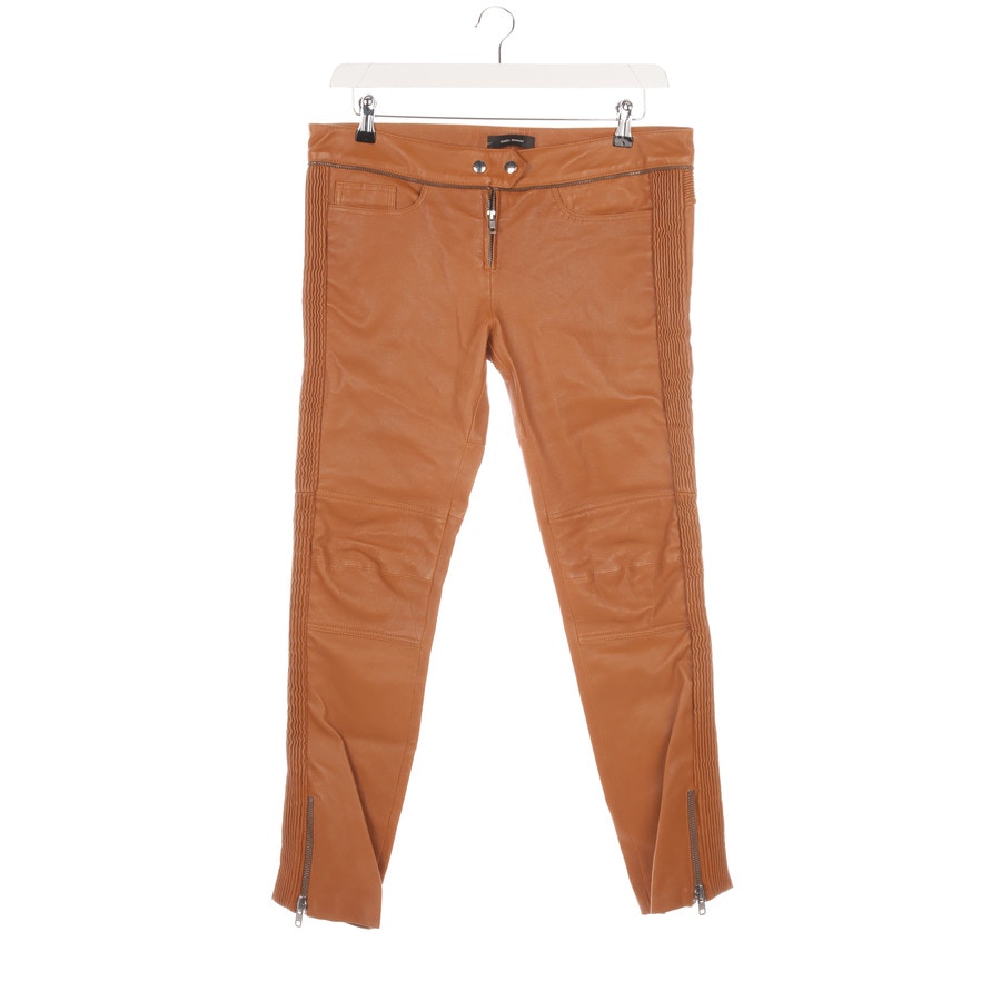 Image 1 of Leather Pants 40 Camel in color Brown | Vite EnVogue