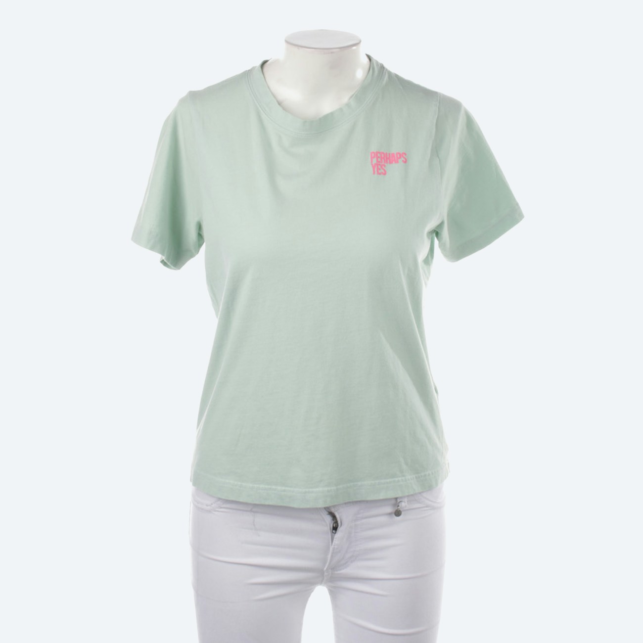 Image 1 of T-Shirt 32 Lightgreen in color Green | Vite EnVogue