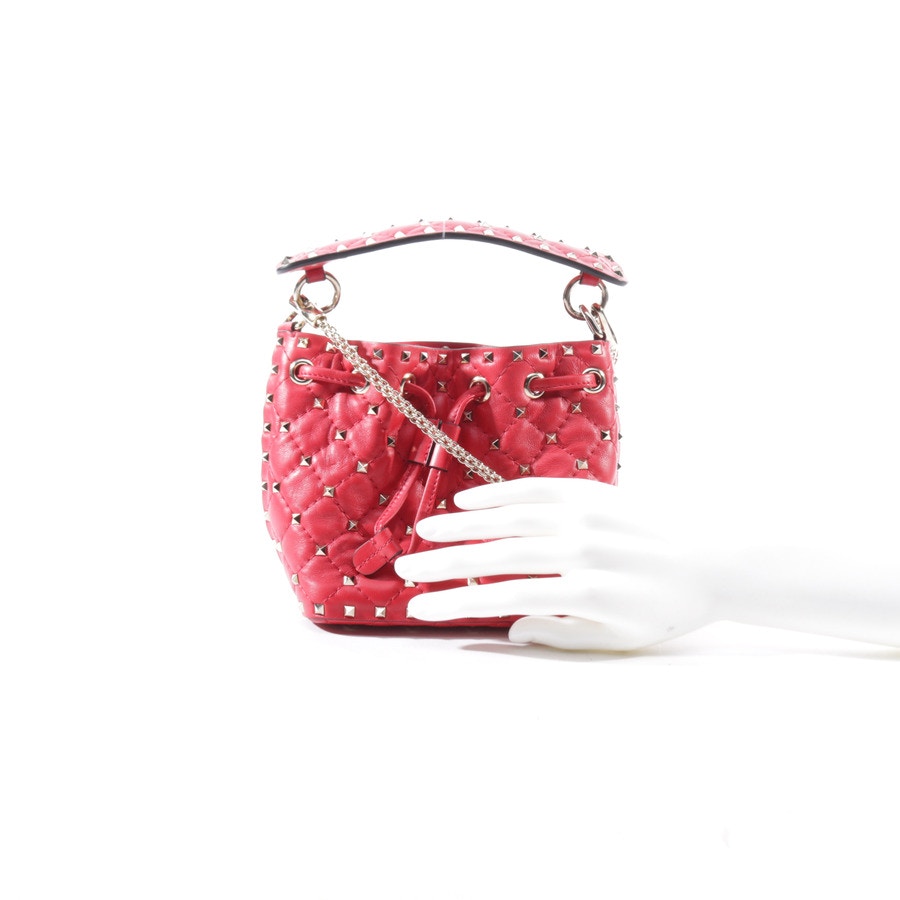 Image 4 of Rockstud Shoulder Bag Red in color Red | Vite EnVogue