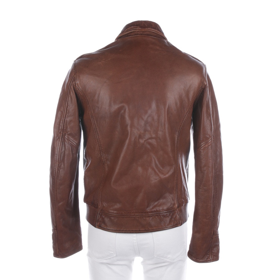 Image 2 of Leather Jacket L Cognac in color Brown | Vite EnVogue