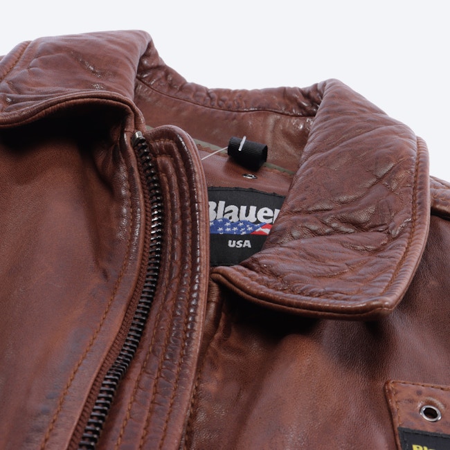 Image 3 of Leather Jacket L Cognac in color Brown | Vite EnVogue