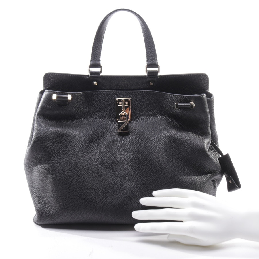 Image 4 of Rockstud Shoulder Bag Black in color Black | Vite EnVogue