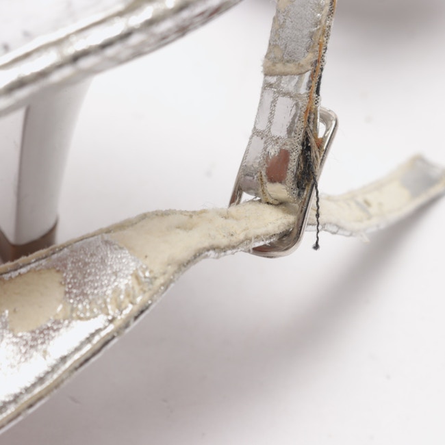 Image 9 of Heeled Sandals EUR 40 Silver in color Metallic | Vite EnVogue