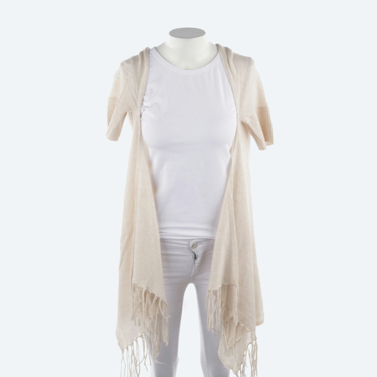 Image 1 of Cardigan One Size Beige in color White | Vite EnVogue