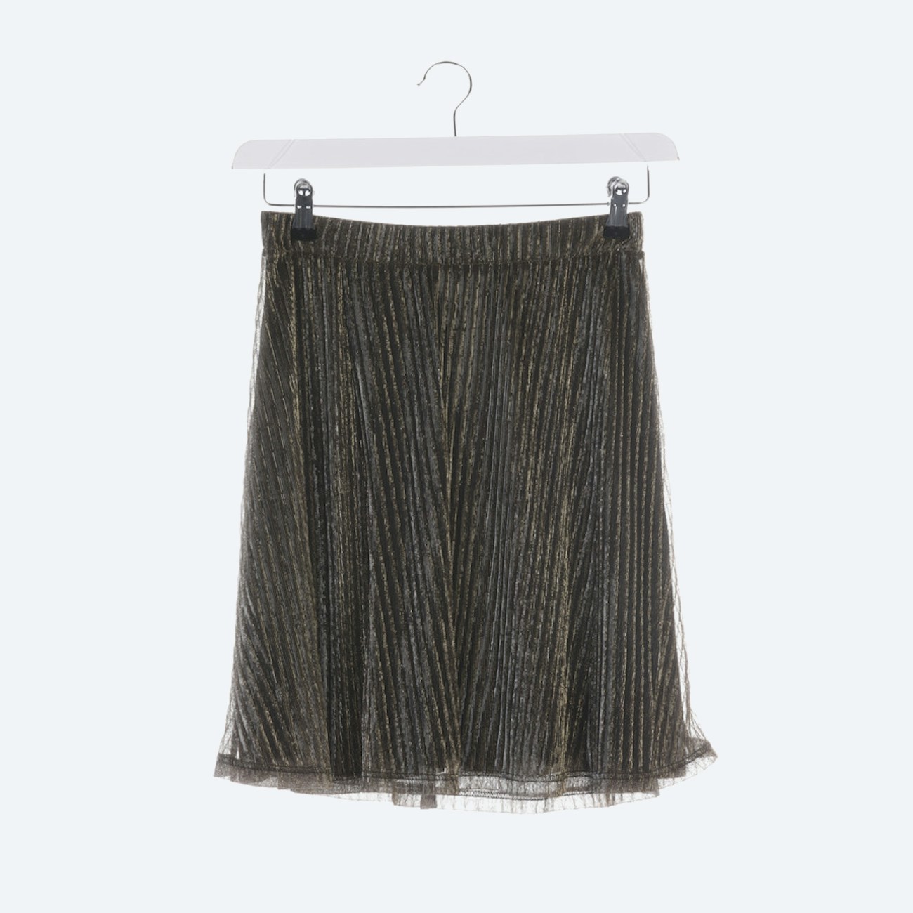 Image 1 of Pleated Skirt S Gold in color Metallic | Vite EnVogue