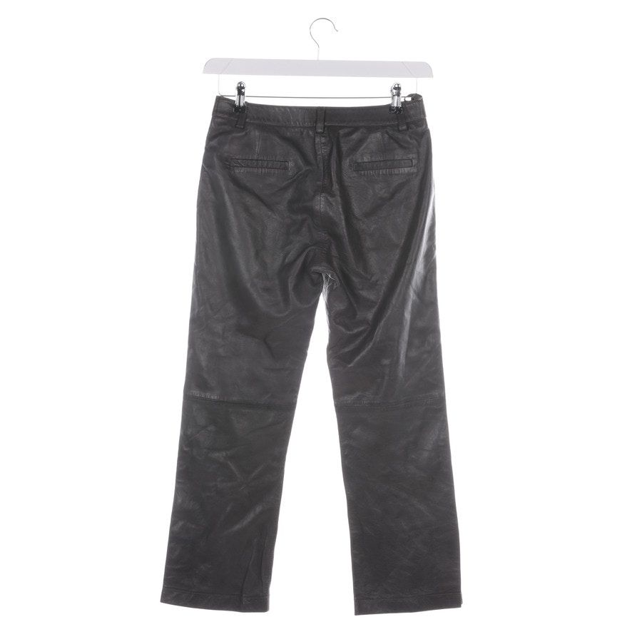Image 2 of Leather Pants 34 Gray in color Gray | Vite EnVogue