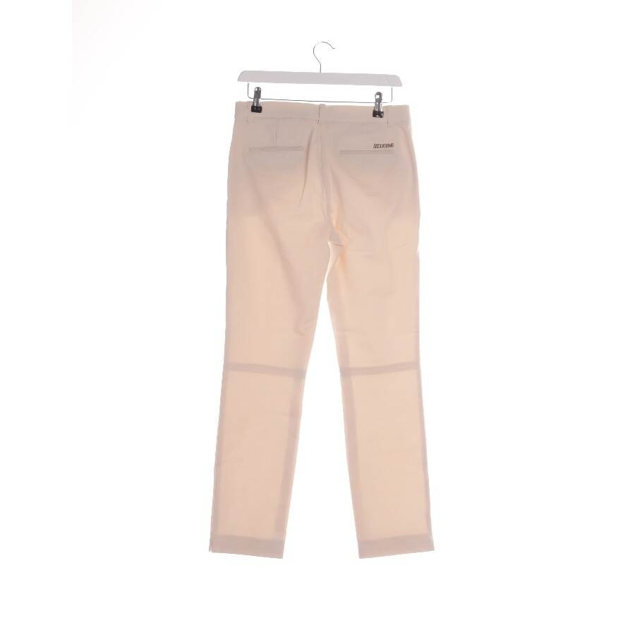 Image 2 of Trousers M Beige in color White | Vite EnVogue